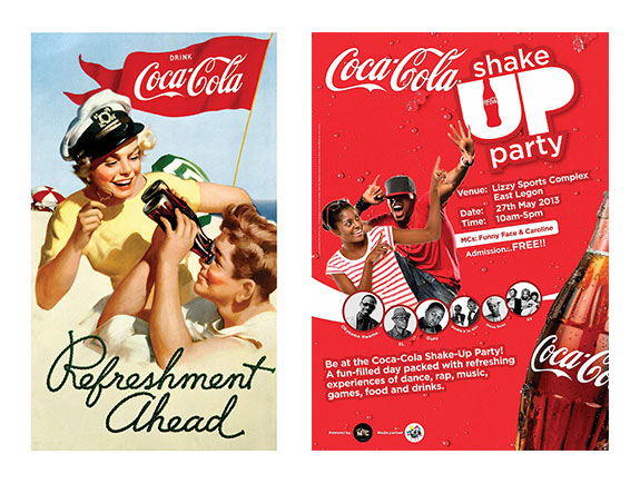 Logos von Cola Produkten