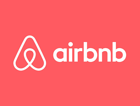 logo u jednoj boji Airbnb