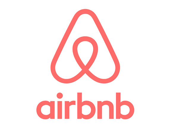 logo u jednoj boji po vertikali airbnb