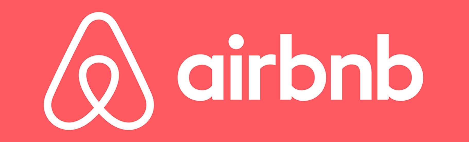horizontalni logo Airbnb u jednoj boji