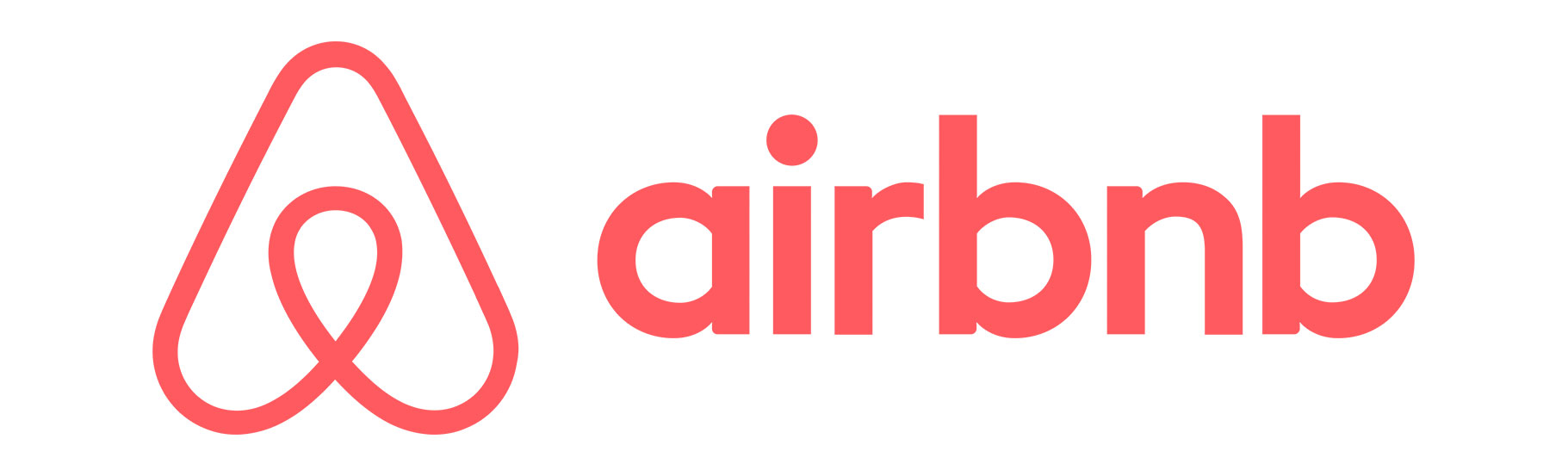 logo jednoj boji u horizontali airbnb