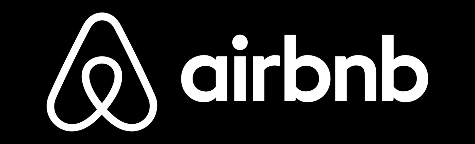 logo negativ u horizontali airbnb
