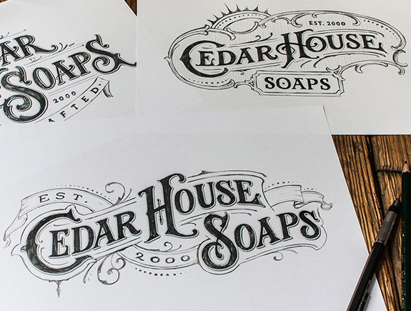 logo cedar house soaps primer na papiru