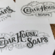 logo cedar house soaps primer na papiru