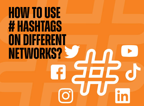 How to use # hashtags on different networks?