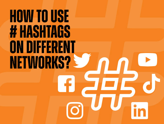 How to use # hashtags on different networks?