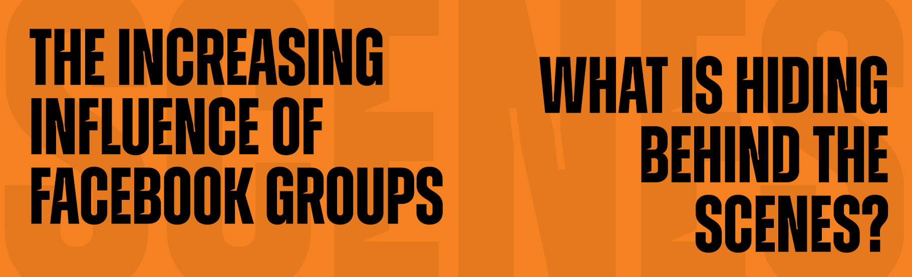 The increasing influence of Facebook groups: What is hiding behind the scenes?