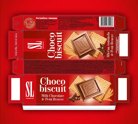 Choco biscuit priprema za ofset stampu